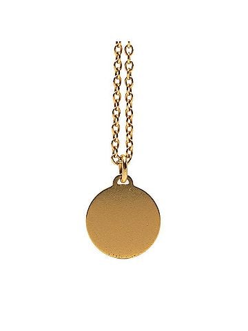 Christian Dior Christian Dior Dior CD Logo Round Necklace, Gold Plated, Women's (view 2)