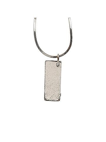 Christian Dior Christian Dior Dior Trotter Plate Necklace, Silver and Red Metal, Women's. (view 2)
