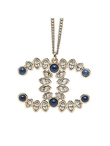 Chanel Chanel Coco Mark Bijou Necklace B19A Gold Plated Women's CHANEL (view 1)