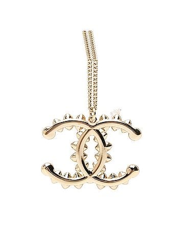 Chanel Chanel Coco Mark Bijou Necklace B19A Gold Plated Women's CHANEL (view 2)