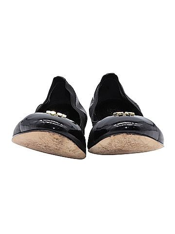 Tory Burch Tory Burch Jolie Ballet Flats in Black Leather (view 2)