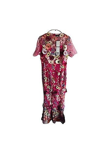 Dalia Collection Taylor Swift Pink Floral Dress long flower Cocktail Dress (view 1)