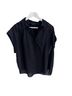 Rag & Bone Black Short Sleeve Blouse Size M - photo 1