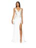 Elliatt 100% Satin White Cocktail Dress Size M - photo 1