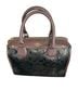 Coach 100% Leather Solid Graphic Orange Black Satchel One size - photo 1