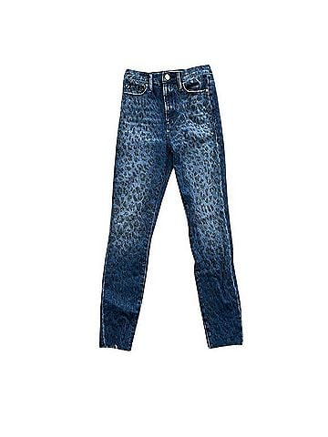 FRAME Denim Ali High Rise Cigarette Leopard Jeans (view 1)