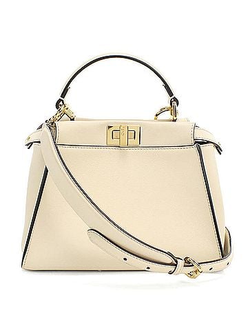 Fendi FENDI Fendi handbag 8BN244 AF2W FIDUE 2WAY Peekaboo Mini Women's Ivory (view 1)