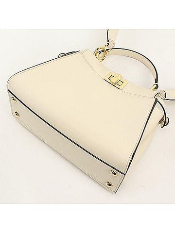 Fendi FENDI Fendi handbag 8BN244 AF2W FIDUE 2WAY Peekaboo Mini Women's Ivory (view 2)