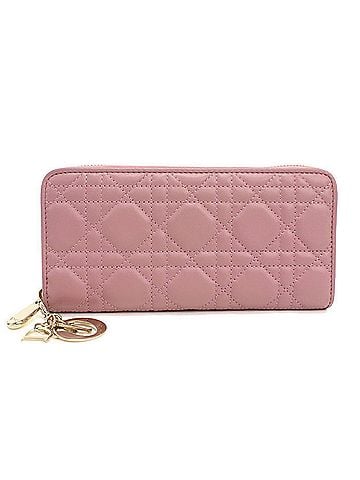 Christian Dior Christian Dior DIOR Dior Long Wallet with Round Zipper S0007ONMJ Voyageur Lady Women's Pink (view 1)