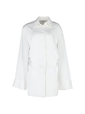 The Frankie Shop The Frankie Shop Oversized Shirt in White Cotton (view 1)