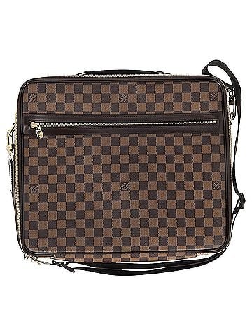 Louis Vuitton Louis Vuitton Porte Ordinateur Sabana Damier Laptop Bag in Brown Coated Canvas (view 1)