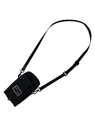 Fendi Fendi Baguette Phone Pouch Nylon Shoulder Bag Black 7AS056 Crossbody for Men (view 2)