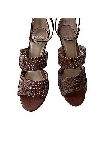 Tory Burch Perforated Gladiator 85mm Wedge Wedges (view 1)