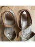 Tory Burch Gold Brown Wedges Size 8 1/2 - photo 3