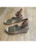 Tory Burch Gold Brown Wedges Size 8 1/2 - photo 4