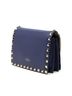 Valentino 100% Leather Blue Leather Rockstud Chain Pouch One size - photo 3