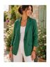 Michael Stars 100% Linen Solid Green Blazer Size XL - photo 4