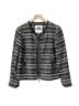 Milly Solid Black White Blazer Size 10 - photo 1