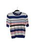 Armani Exchange Stripes Blue White Pink Black Silk Pullover Sweater Size XS - photo 1