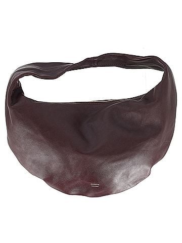 Khaite Khaite Medium Olivia Hobo Bag in Burgundy Calfskin Leather (view 1)