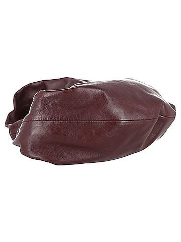 Khaite Khaite Medium Olivia Hobo Bag in Burgundy Calfskin Leather (view 2)