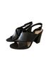 Nine West 100% Leather Black Heels Size 7 - photo 2