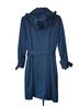 MICHAEL Michael Kors 56% Cotton 44% Polyester 100% Polyester Blue Trenchcoat Size M - photo 2