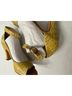 John Fluevog Yellow Heels Size 9 - photo 7