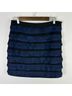 Elizabeth and James 85% Polyester 15% Spandex 100% Polyester Blue Black Formal Skirt Size L - photo 3