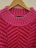 Sugarlips Chevron-herringbone Pink Red Pullover Sweater Size S - photo 4