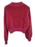Sugarlips Chevron-herringbone Pink Red Pullover Sweater Size S - photo 2