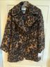 Kensie Leopard Print Brown Black Coat Size L - photo 3