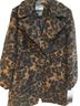 Kensie Leopard Print Brown Black Coat Size L - photo 1