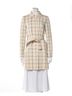 Theory 100% Wool Plaid Trenchcoat Size M - photo 6