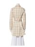Theory 100% Wool Plaid Trenchcoat Size M - photo 2