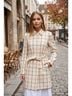 Theory 100% Wool Plaid Trenchcoat Size M - photo 4