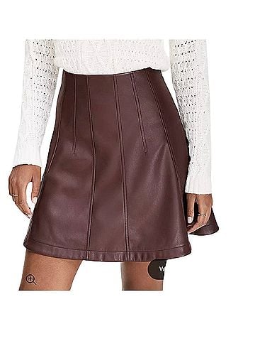 Ann Taylor LOFT Faux Leather Skirt (view 1)