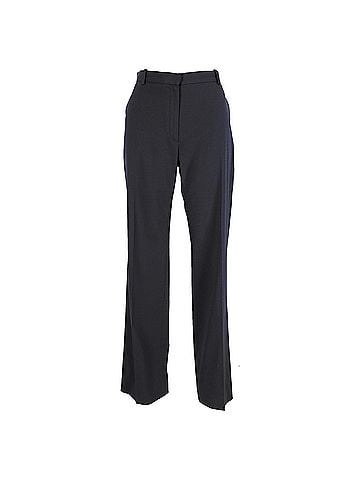 Lanvin Lanvin Straight Leg Trousers in Navy Blue Wool (view 1)
