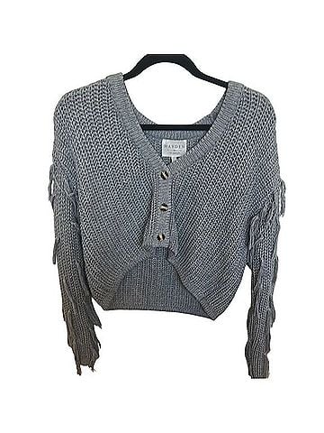 Hayden Cropped Cable Knit Fringe Crop Sweater Casual Sweaters (view 1)