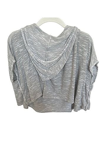 Elan Elan Gray Dolman Sleeve Boxy Short Sleeve Sweater Short Sleeve Top (view 2)