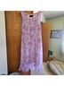 Connected Apparel 100% Polyester Floral Purple Cocktail Dress Size 10 - photo 3