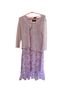 Connected Apparel 100% Polyester Floral Purple Cocktail Dress Size 10 - photo 1