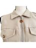 All That Jazz 100% Polyester Solid Tan Casual Dress Size M - photo 2