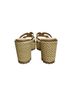 Sam Edelman 100% Leather Solid Gold Wedges Size 8 - photo 2