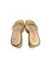 Sam Edelman 100% Leather Solid Gold Wedges Size 8 - photo 3