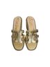Sam Edelman 100% Leather Solid Gold Wedges Size 8 - photo 9