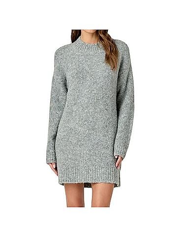 English Factory Cozy Round Neck Sweater Dress Casual Dress (view 1)