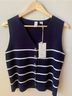 Joie Stripes Blue White Skort Size L - photo 3