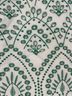 TCEC Floral White Green Short Sleeve Blouse Size M - photo 4