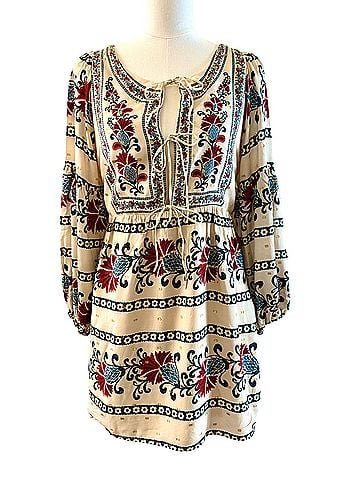 FARM Rio Boho Mini floral Casual Dress (view 1)